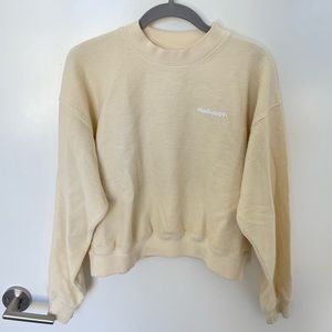 Madhappy yellow woven crew